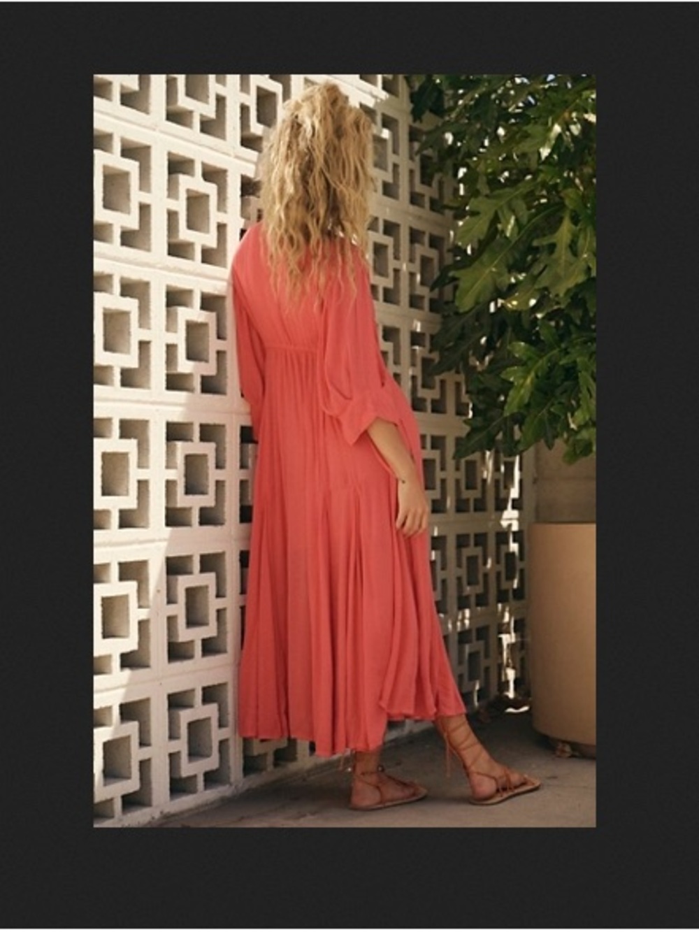 Free People Just Like Paradise Coral Maxi Dress - Picture 3 of 16